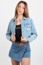 Load image into Gallery viewer, CROPPED DENIM JACKET