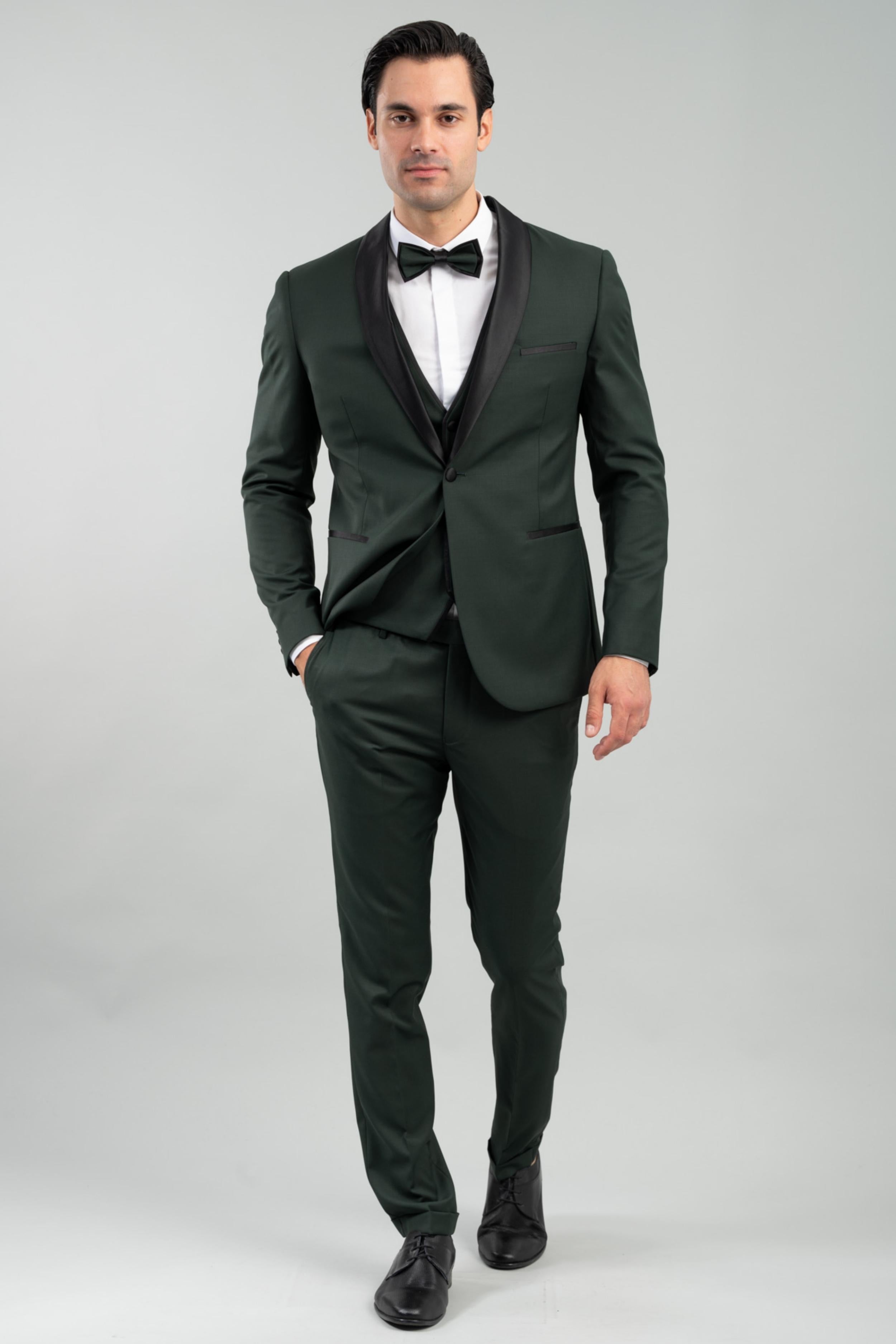 100-2324-Smoking Wedding Suit Wool - Vittorio Artist