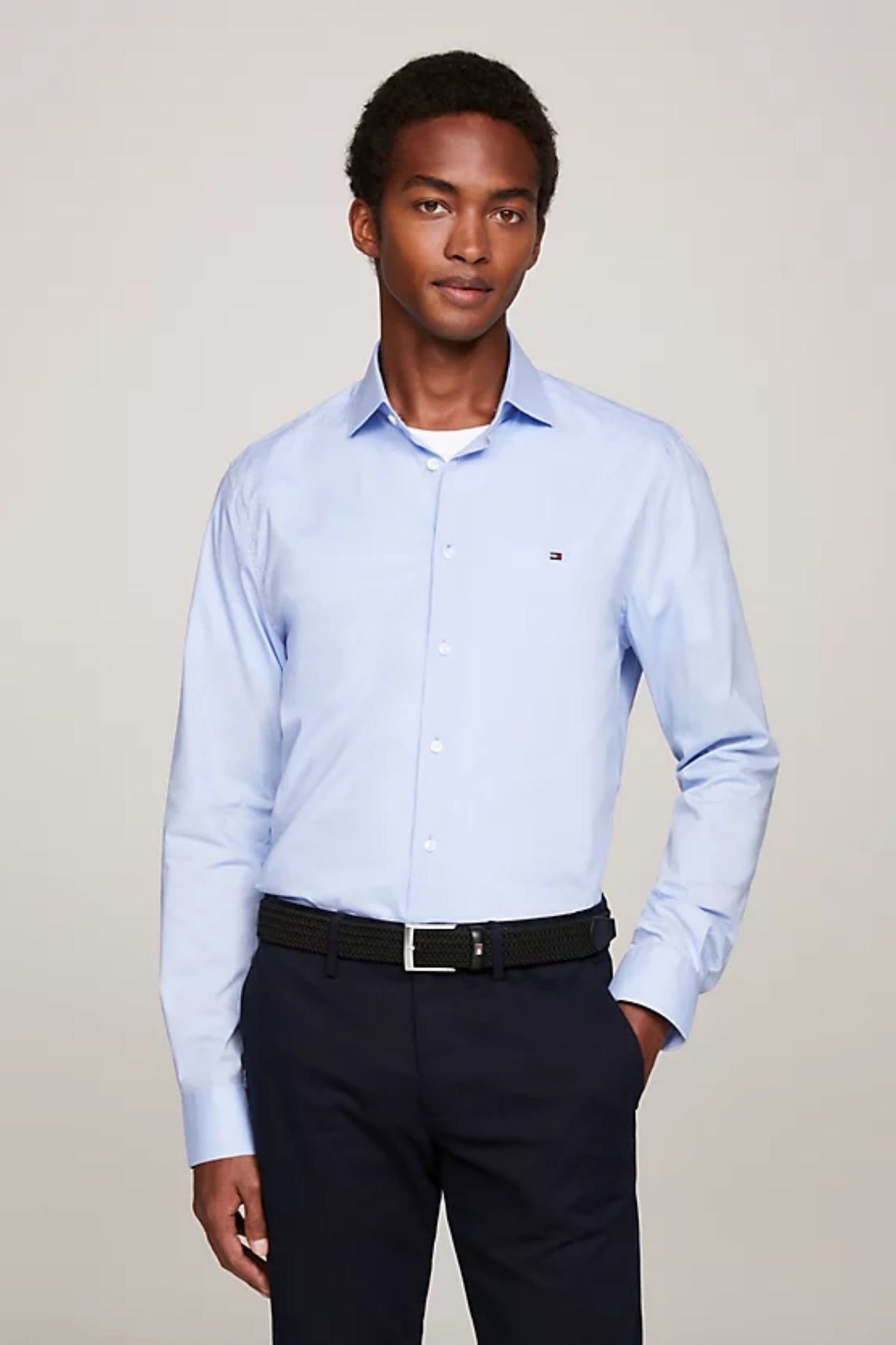 Core Cl Flex Poplin Shirt - Tommy Hilfiger