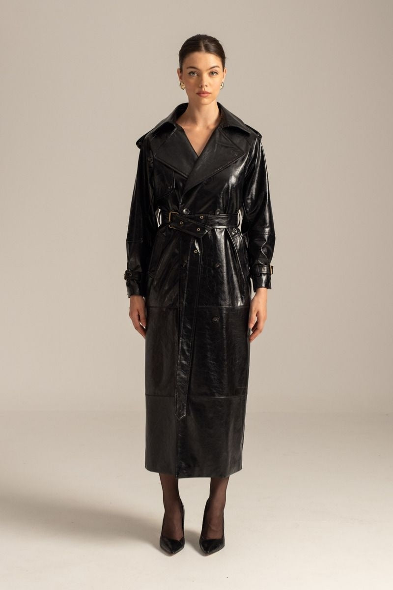 Grace Trench Coat Leather - Mind Matter
