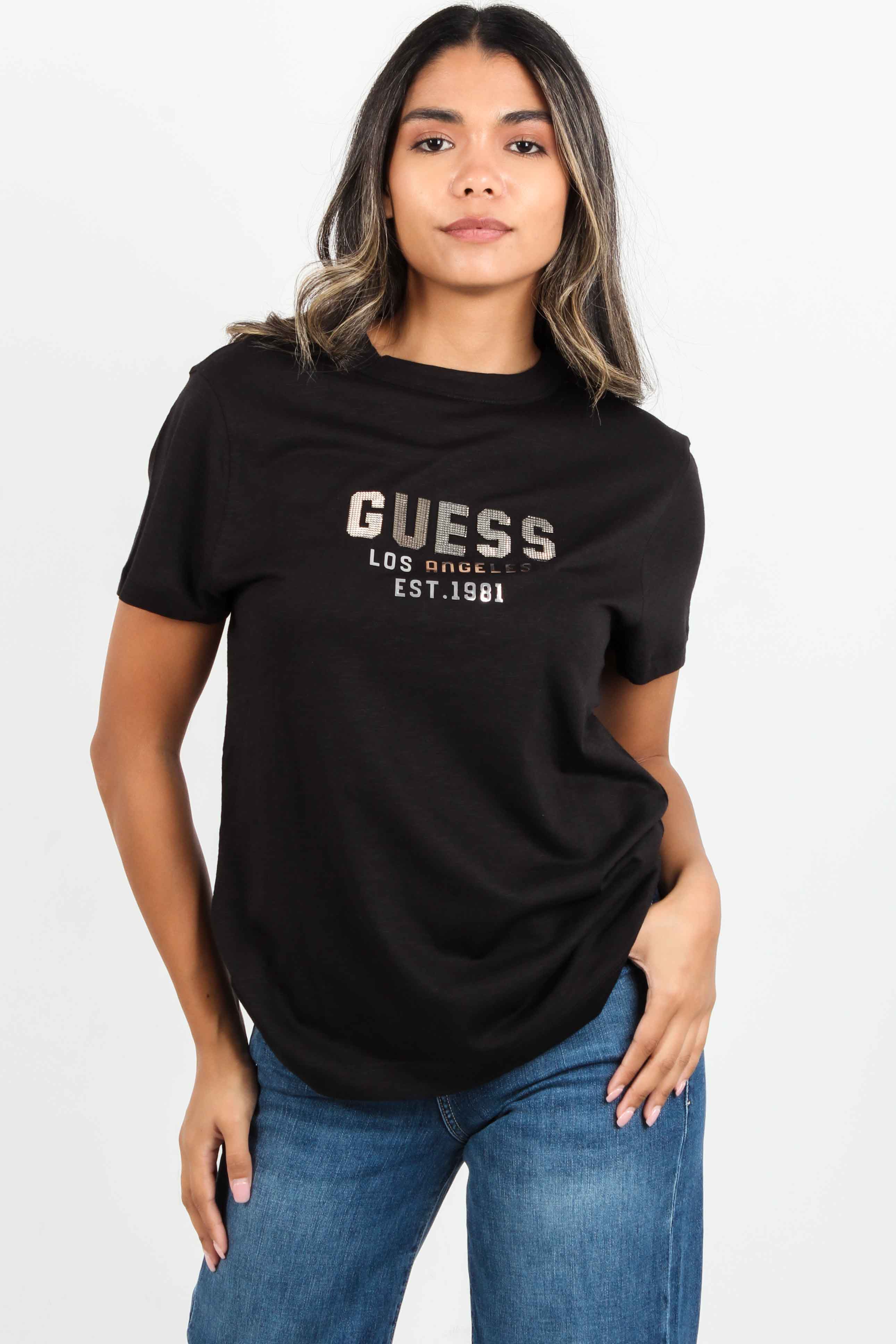 Pyramide Studs Tee - Guess