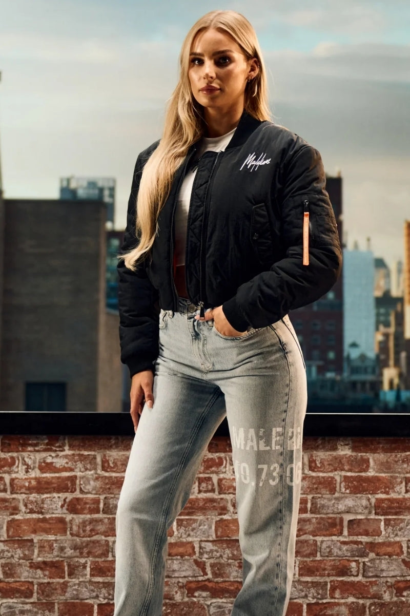 Cropped Bomber Jacket - Malelions