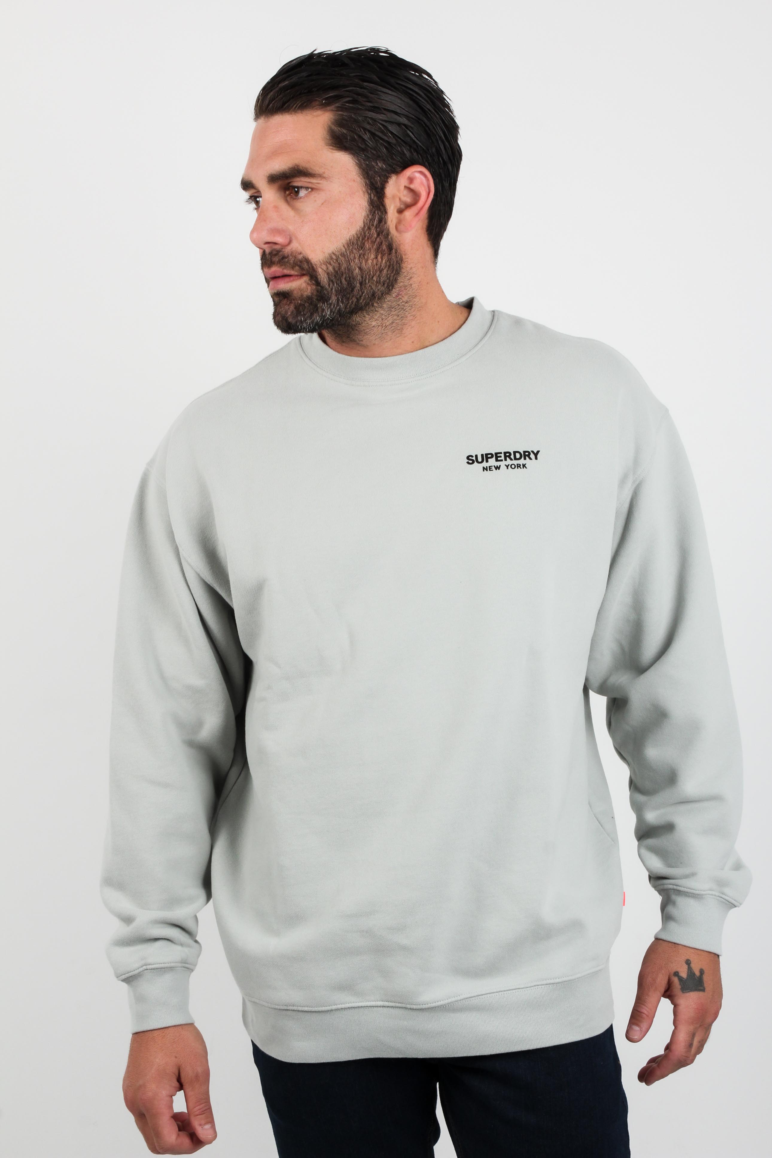 Sport Loose Fit Crew Sweater - Superdry