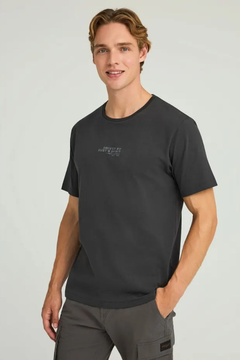 T-Shirt Km With Print - Funky Buddha