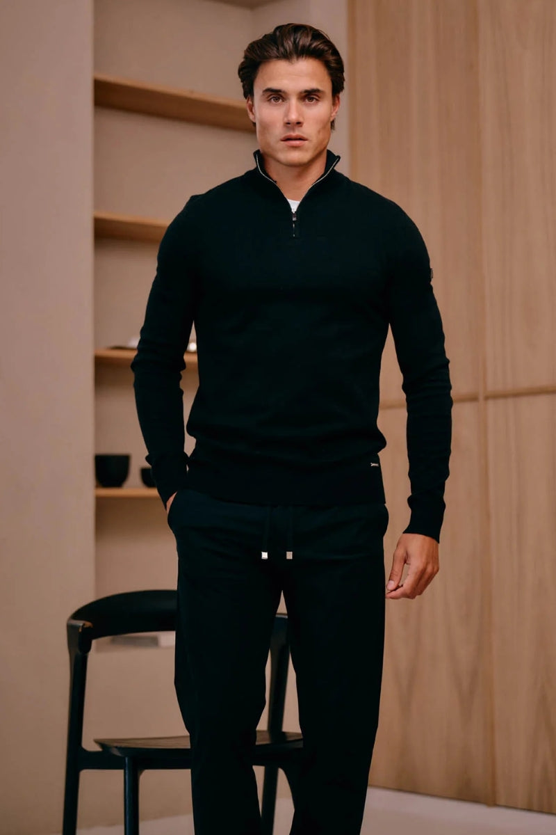 Knitted Top Quarter Zip - Malelions