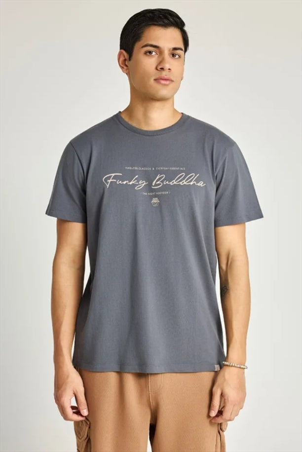 T-Shirt Km With Print - Funky Buddha