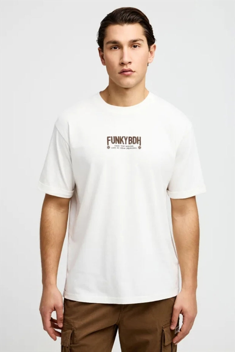 T-Shirt Km With Print - Funky Buddha