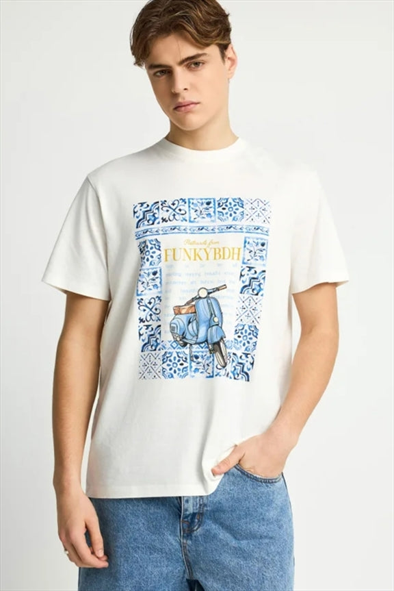 T-Shirt Km With Print - Funky Buddha
