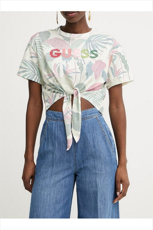 Script Crop Tee - Guess