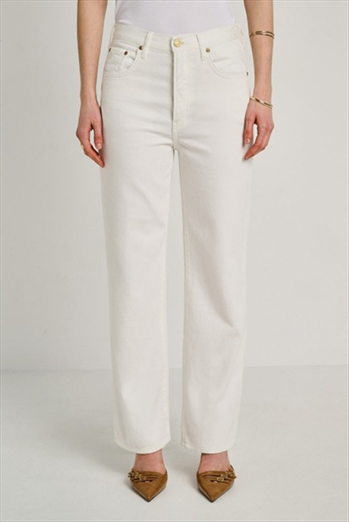 Lea Off White Denim Trousers - Staff Jeans