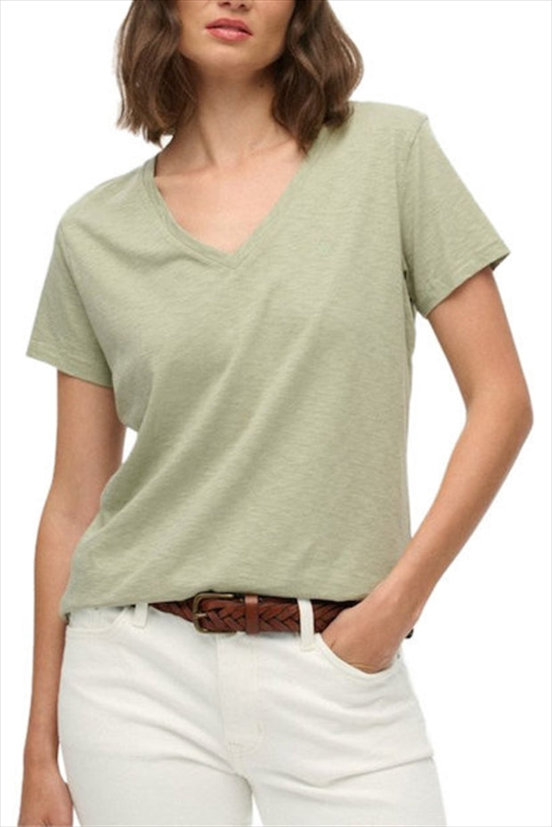 Studios Slub Emb V Tee - Superdry