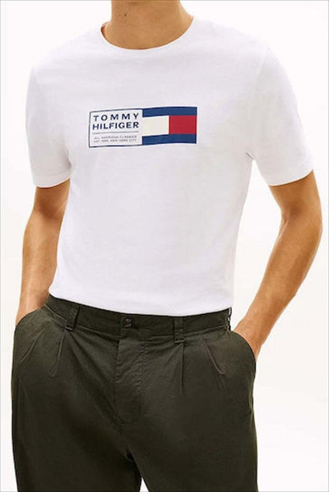 Brand Love Text Box Tee - Tommy Hilfiger