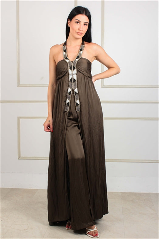 Satin Sleevless Blouse - We Coss