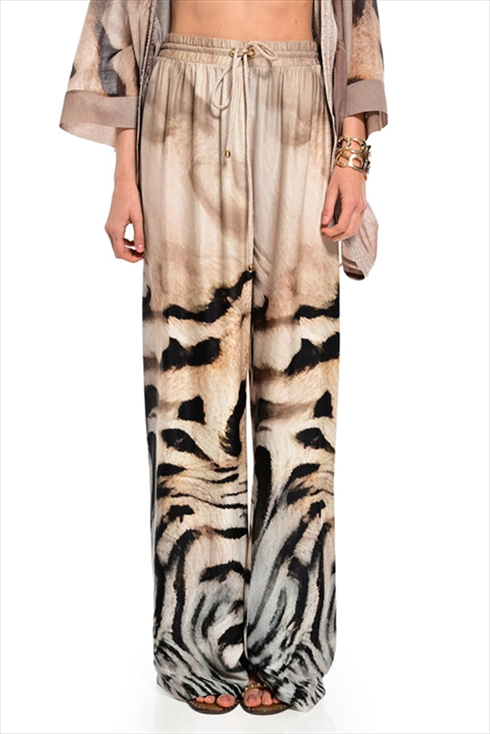 Satin Trousers Animal Print - We Coss