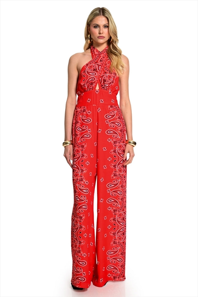 Jumpsuit With Laxouri Print - We Coss