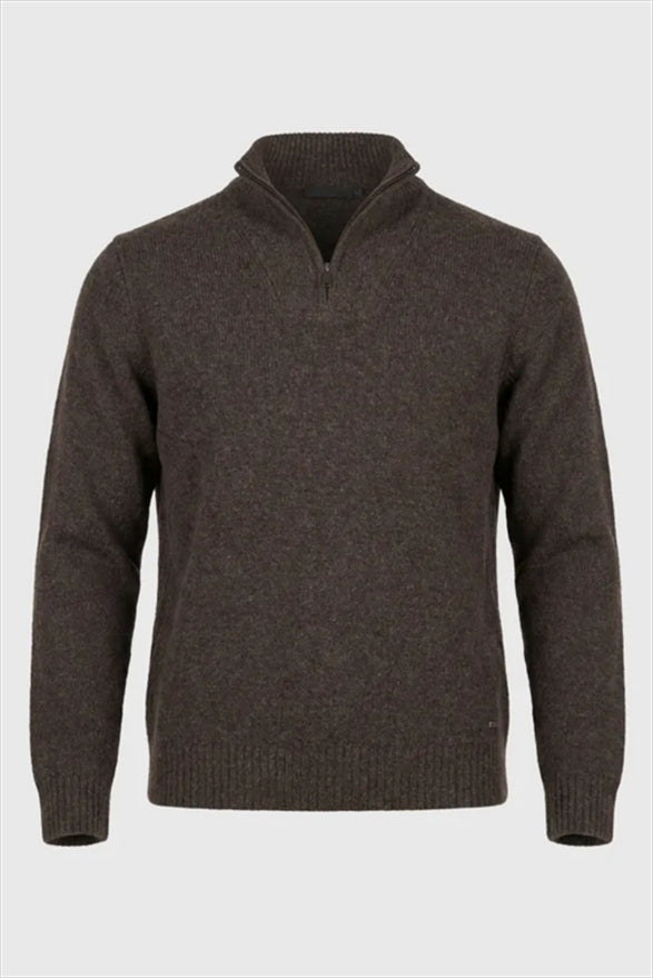 Knitted Top Half Zip - Funky Buddha