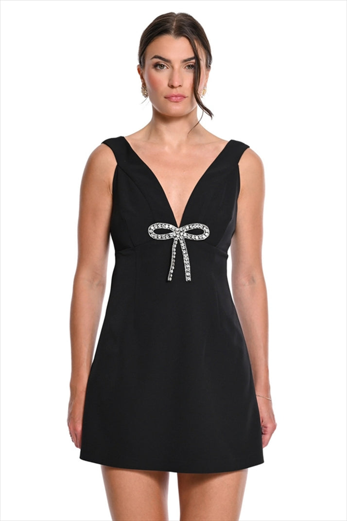 Dress Mini With Bow Motif - We Coss