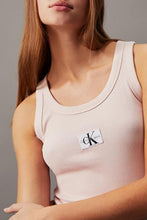 Load image into Gallery viewer, WOVEN LABEL RIB TANK TOP