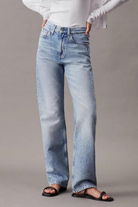 HIGH RISE STRAIGHT TROUSERS JEANS