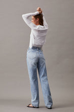 Load image into Gallery viewer, HIGH RISE STRAIGHT TROUSERS JEANS