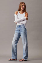 Load image into Gallery viewer, HIGH RISE STRAIGHT TROUSERS JEANS