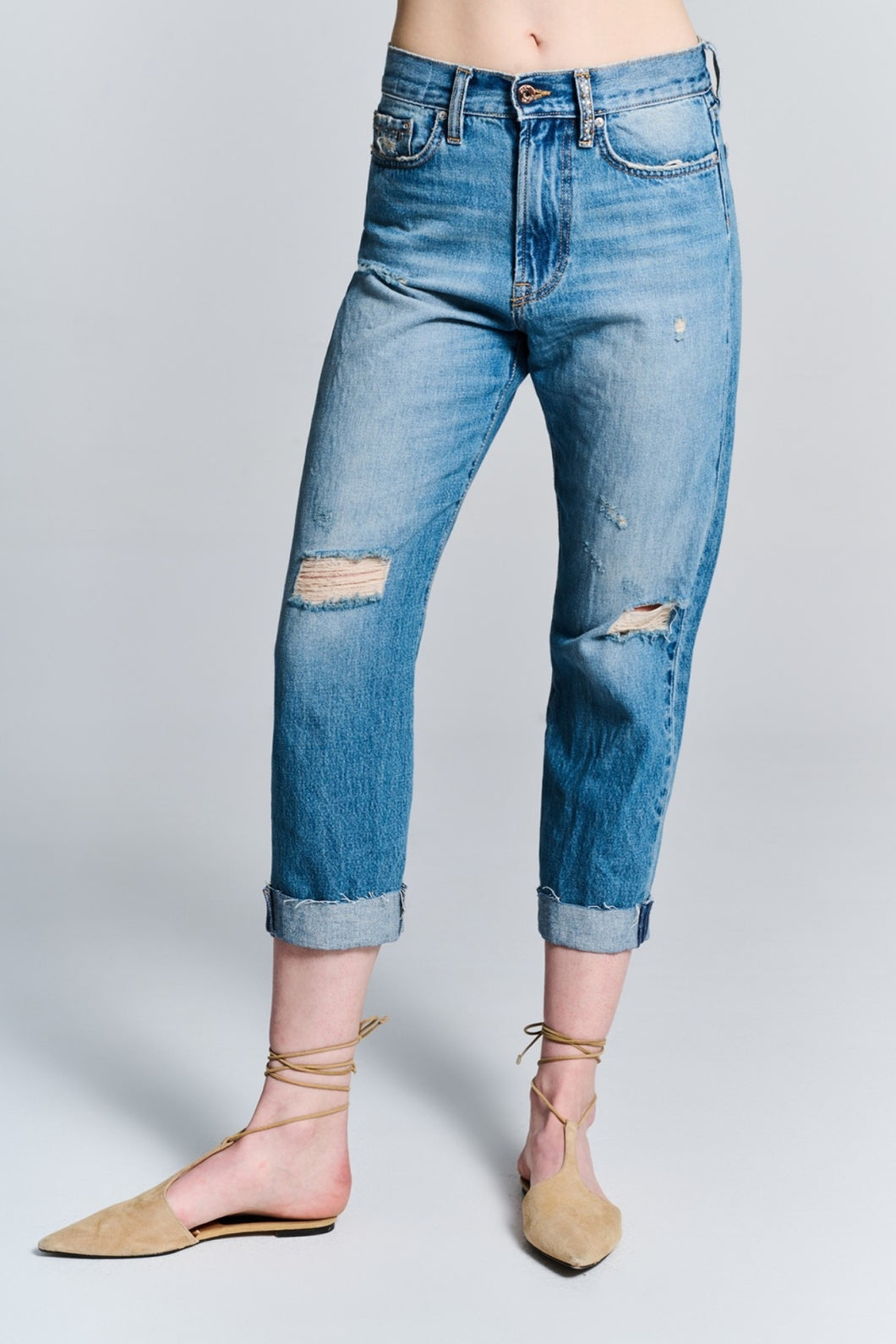 ASHLEY DENIM TROUSERS