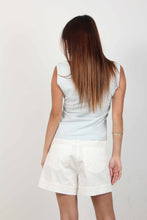 Load image into Gallery viewer, TOP SLEEVELESS COLLAR SLIM