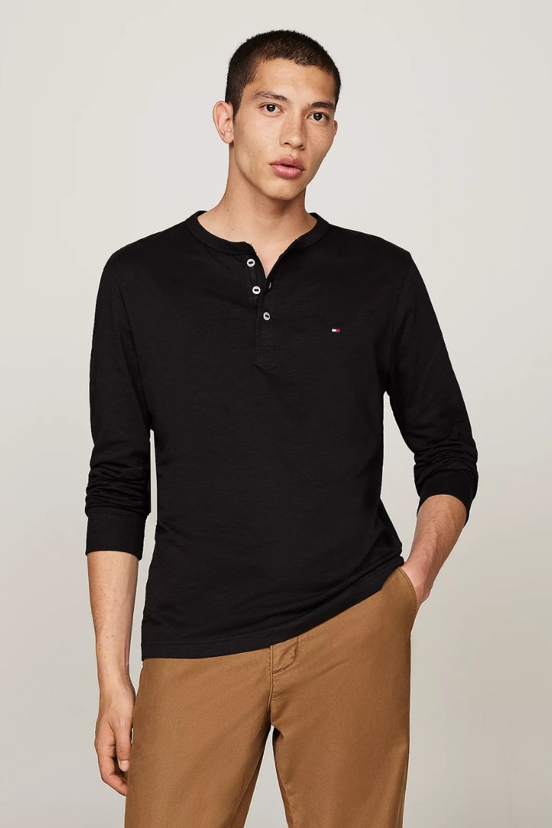 SLUB HENLEY LS TEE