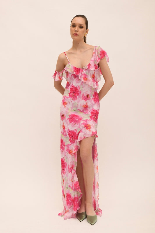 DRESS LONG PRINTED