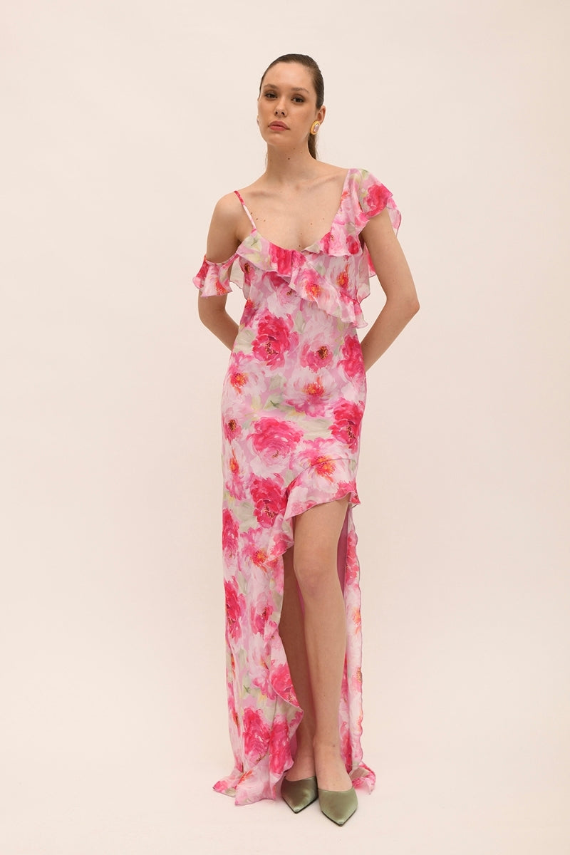 DRESS LONG PRINTED