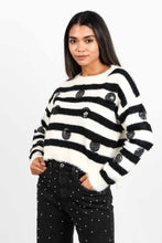 Load image into Gallery viewer, KNITTED TOP STRIPED