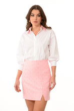Load image into Gallery viewer, SHIRT WITH SATIN COLLS AND STRASS
