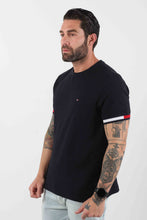 Load image into Gallery viewer, GLOBAL STRIPE FLAG CUFF TEE