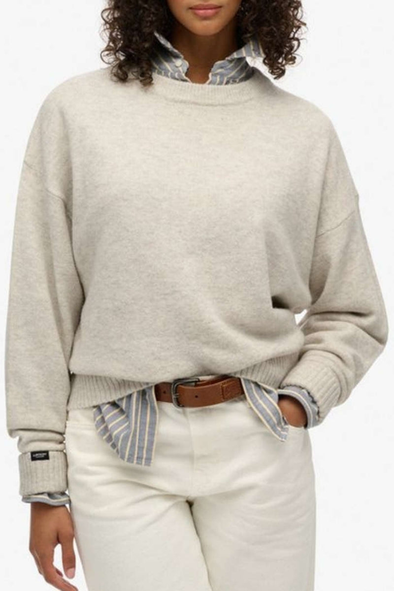 KNITTED TOP CREW NECK