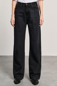 ZOE DENIM TROUSERS BLACK
