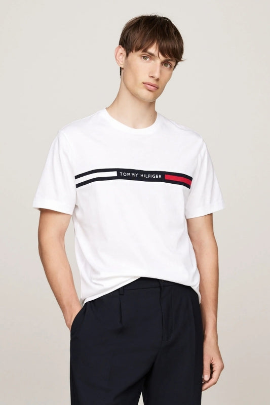HILFINGER CHEST INSERT TEE