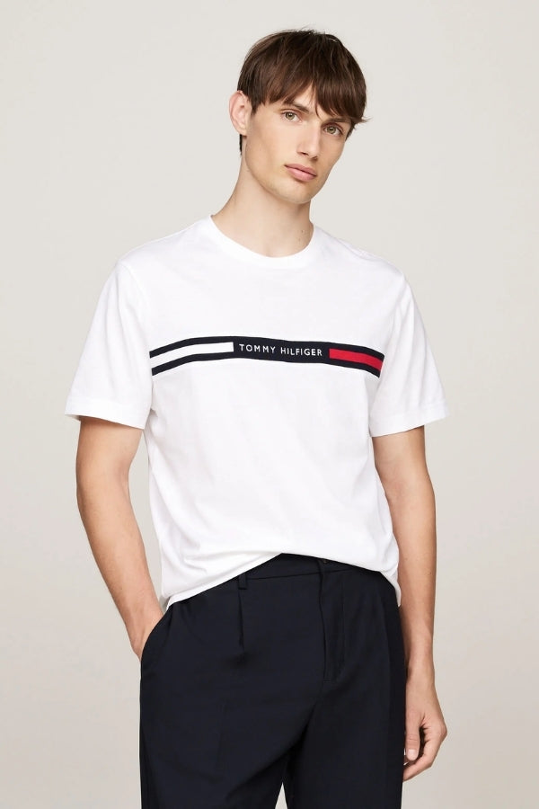 HILFINGER CHEST INSERT TEE