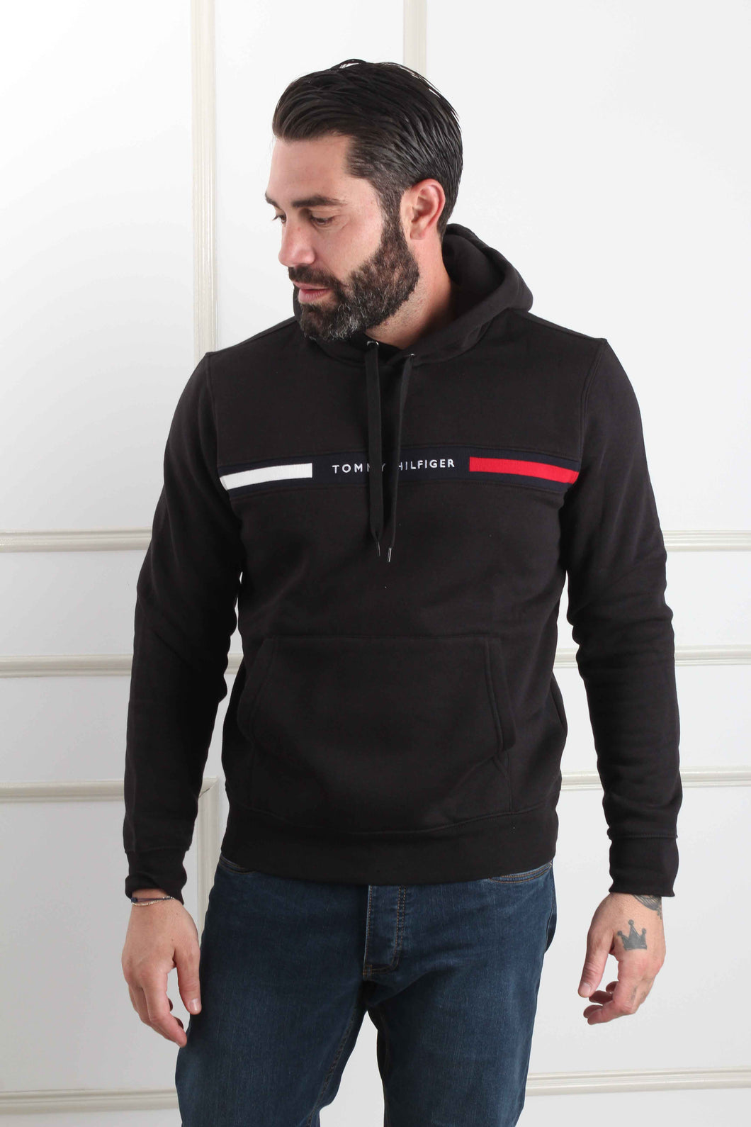 HILFIGER CHEST INSERT HOODIE