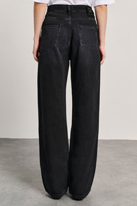 ZOE DENIM TROUSERS BLACK
