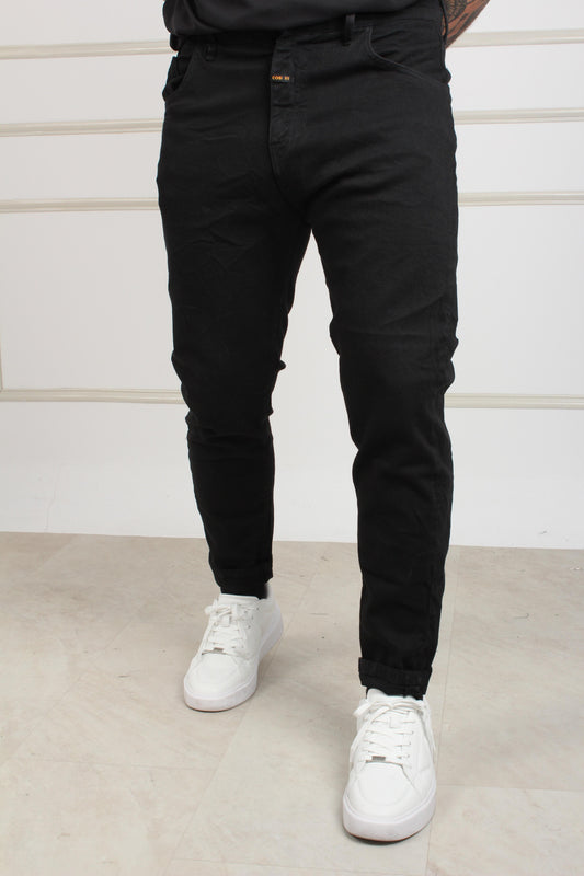 DENIM TROUSERS BLACK APPIO 60
