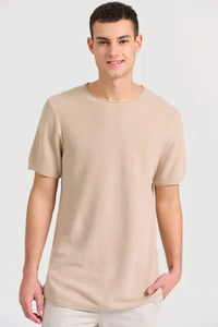 T-SHIRT CUT-NECK KNIT