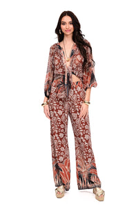 LEAF PATTERN PANTS