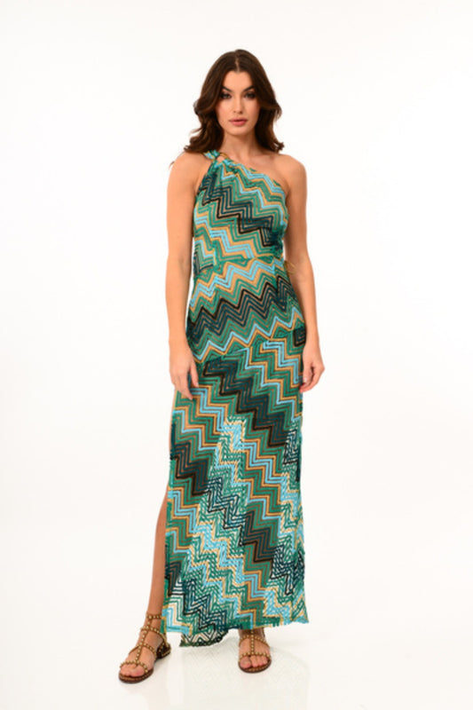 MISSONI DRESS WITH ONE SHOULDER