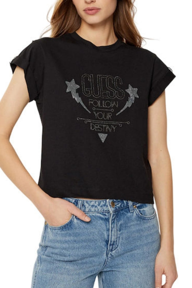 SLEEVES STRASS TEE