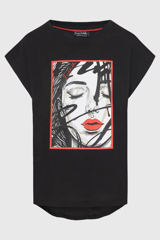 T-SHIRT KM WITH PRINT