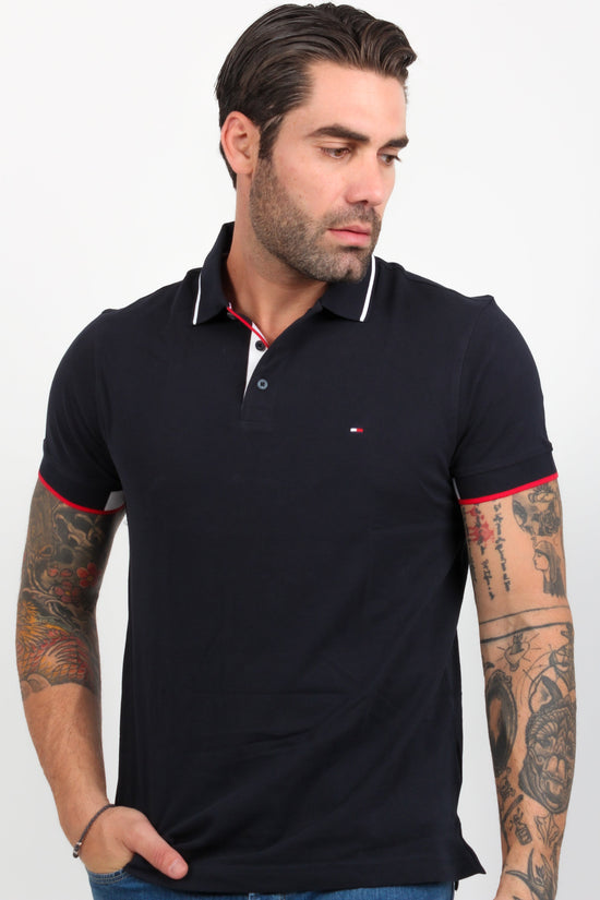 Rwb Placket Cuff Slim Polo - Tommy Hilfiger