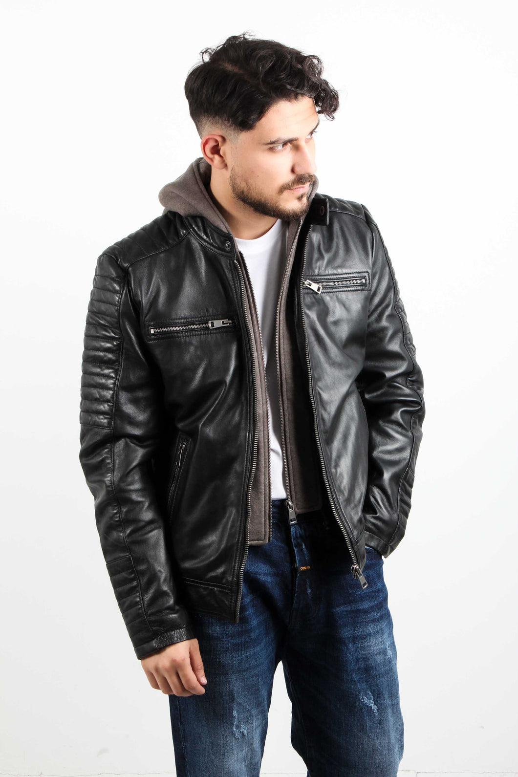 JASON SHEEP VEG LEATHER JACKET