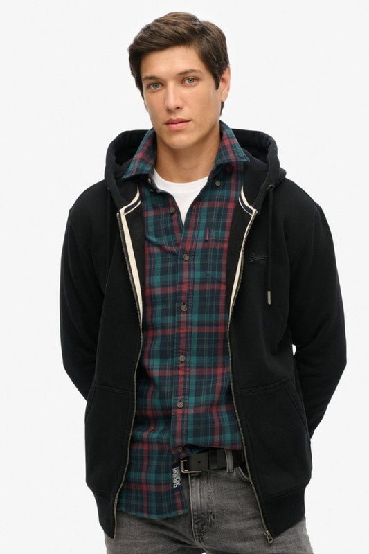 HOODIE OVIN ESSENTIAL LOGO ZIP