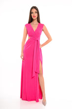 Load image into Gallery viewer, TIE-UP MAXI DRESS