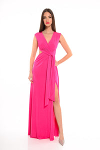 TIE-UP MAXI DRESS